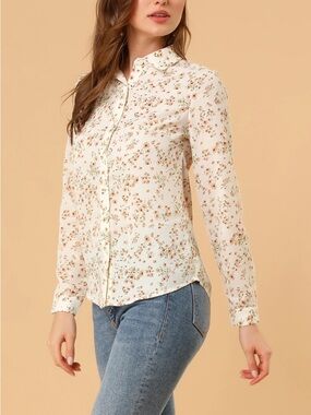 Rodeo Western Wear Long Sleeve Shyanne Top/Blouse 1X